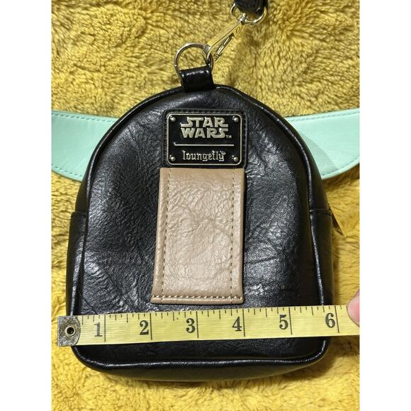 Loungefly Star Wars Mini Backpack Wristlet Grogu Baby Yoda gift idea collectible - Picture 5 of 7